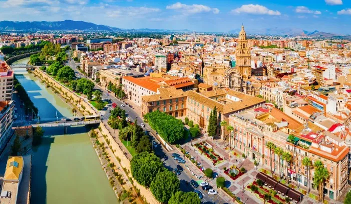 Panorámica de la ciudad de Murcia